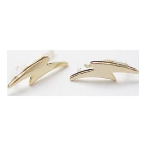 Fashion lightning stud earrings, Z shape of lightning stud earrings for women