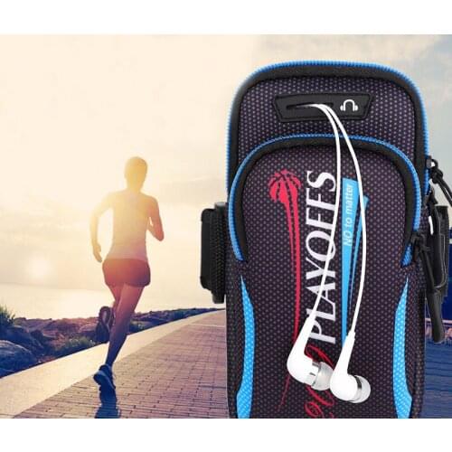 Mens womens running jogging arm bag large storage capacity mobile phone wallet keys organize pouch Waterproof lightweight mini