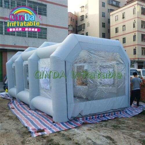 Inflatable Carport Garage inflatable spray paint booth for outdoor car painting, portable inflatable paint booth for sale