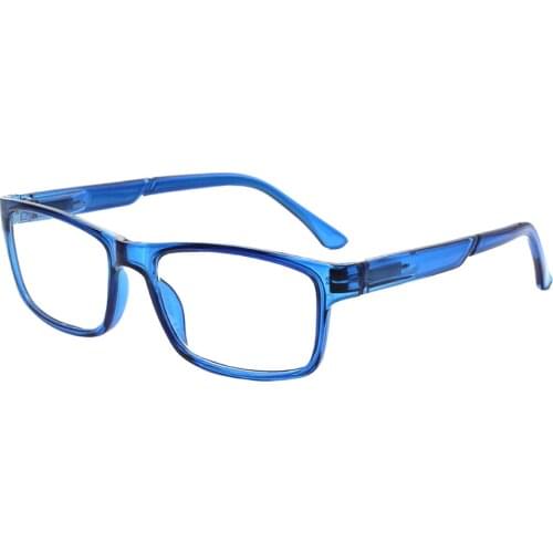 Unisex Rectangular Reading Glasses Plastic Frame Spring Hinge (optional in 5 Colors) Frame Material Lenses Color Coating Gender