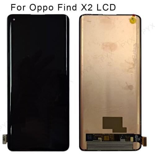 100% test Original Amoled 6.7” For Oppo Find X2 LCD Display Touch Screen Digitizer Assembly Replacement For Oppo Find X2 CPH2023