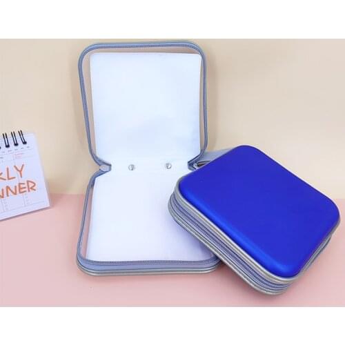 Portable 36pcs Disc CD DVD Wallet Storage Organizer Case Boxes Holder CD Sleeve Hard Bag Album Carry Pouch Bag with Zipper