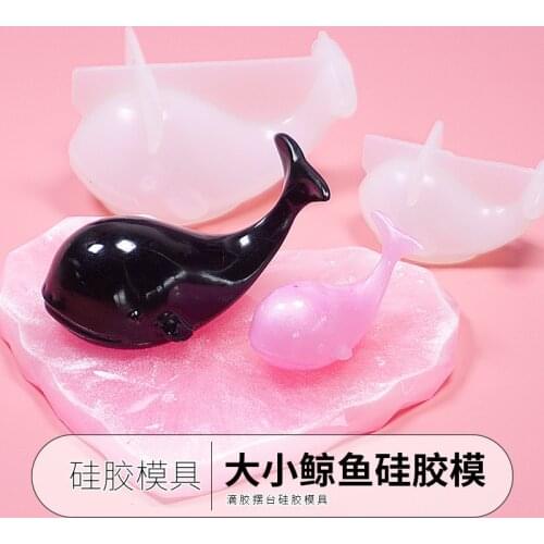 1PC Two Sizes of Whale Shape Silicone Cake Mold DIY Chocolate Baking Utensil Cake Decoration Plaster Mold