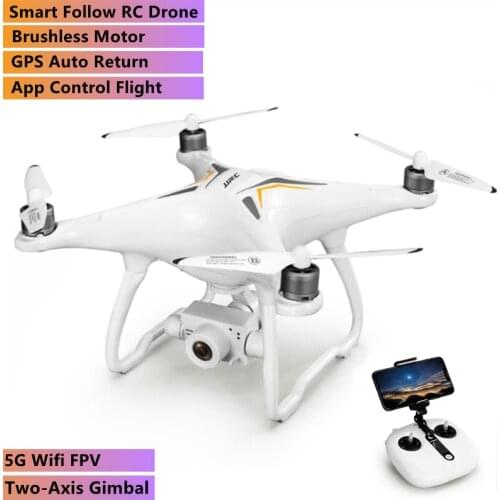 Smart Follow GPS Brushless Remote Control Drone Two-Axis PTZ 5G Wifi FPV 25 Mins Flying Return Electric Toy Helicopter Boy Gift