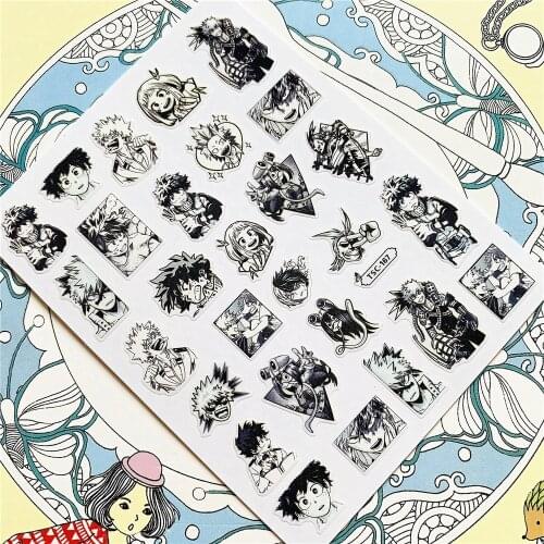 TSC-167 Man with Iron Arms-Binoculars Over Head 3D Back glue Nail Art Stickers Decals Sliders Nail ornament decoration