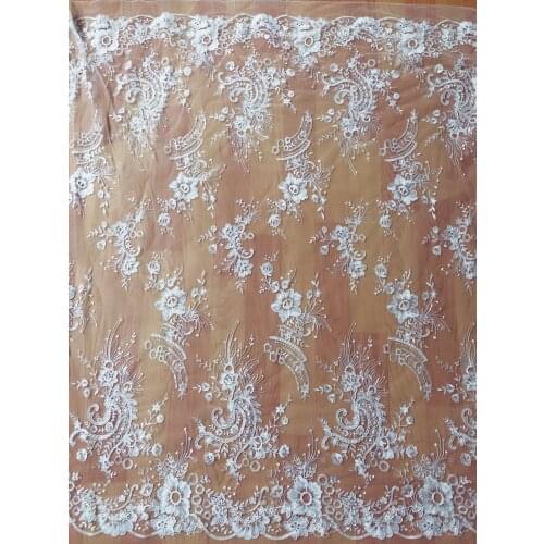 Embroidered Lace Fashion bridal African Net Lace Fabric For Wedding dress 10 yards/Lot