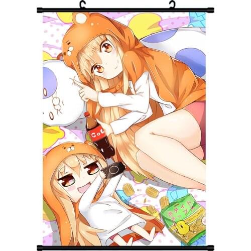 Japanese Anime Decor Wall Scroll Himouto! Umaru-chan printed cartoon canvas painting Animation Scroll Painting drop shipping