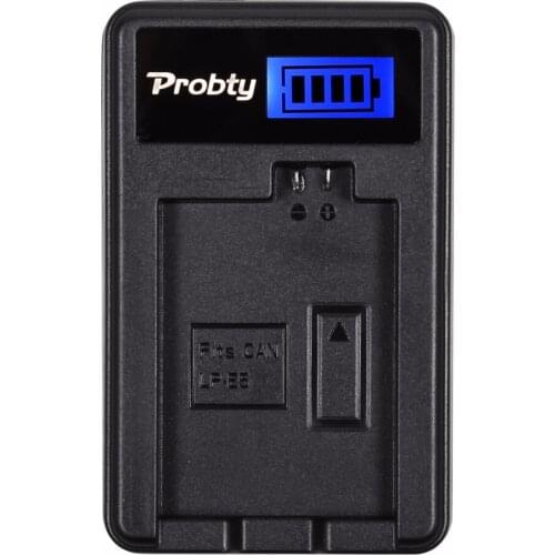 Probty LP-E5 LP E5 LPE5 LCD USB Charger for Canon EOS Rebel XS Rebel T1i Rebel XSi 1000D 500D 450D Kiss X3 Kiss X2 Kiss F camera