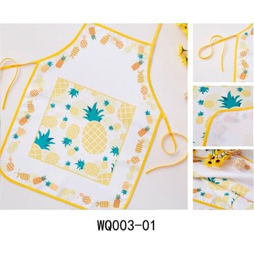 1pcs 38*50cm Kids Apron Lovely Cute Cartoon Child Animals Apron For Kitchen Cooking Baking Painting Art Bib Cleaning Tools