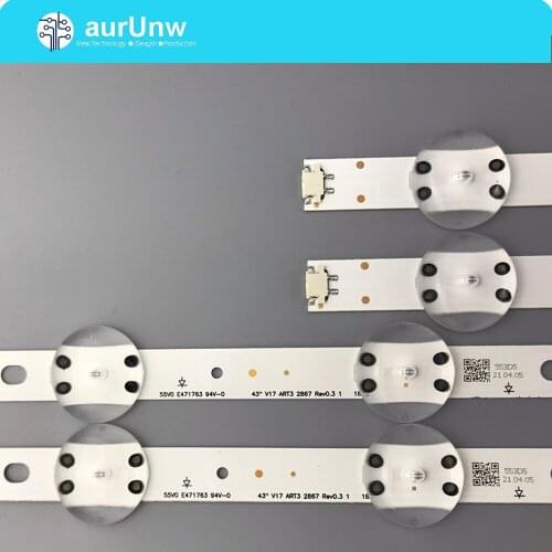 10 kits=40pcs Led Backlight SUNG WE1 55V0 E74739 94V-0 43" V17 ART3 2867 Rev0.3 TV 43LJ614V 43LV340C 43UJ670V 43UJ6565 43UJ6525