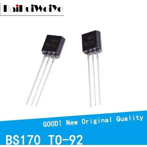 10PCS/LOT BS170 TO-92 TO92 N-CH Triode Transistor 60V/0.5A New Original Good Quality Chipset