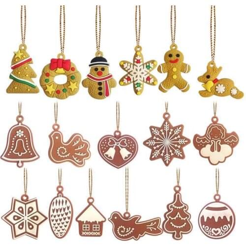 11pcs/lot Christmas Tree Decor Cute Bauble Xmas Party Hanging Toys Ornament decorations For Home Christmas Decorations Gift