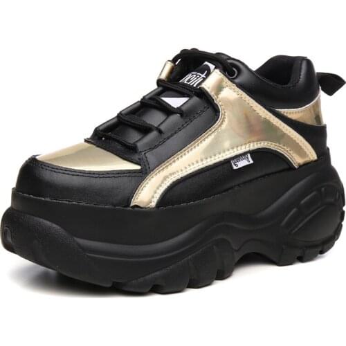 2020 New Casual Womens Sneakers Winter Shoes Woman Autumn Platform Sneakers Female Chunky Shoes Ladies Silver Gold R6-31