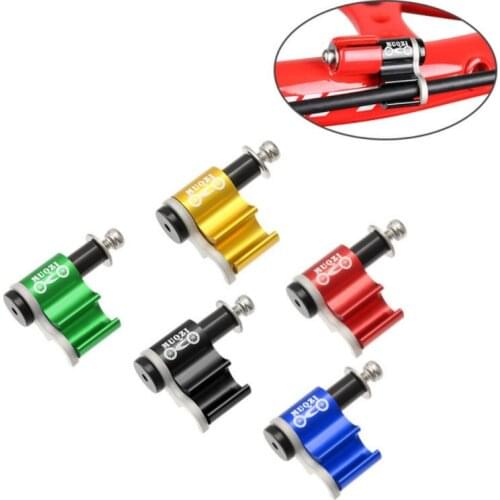 5pcs/set MTB Bicycle Shifter Brake Cable Fixed Clamp Conversion Seat Aluminum Alloy Bike Oil Line Tube Frame Buckle Tubing Clip