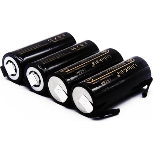 LiitoKala Lii-50A 3.7V 26650 5000mah Capacity 26650 20A discharge Li-ion Rechargeable Battery for led Flashlight+ DIY nickel