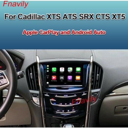 Fnavily OEM Retrofit Wireless CarPlay For Cadillac XTS ATS SRX CTS XT5 Apple CarPlay And Android Auto Retrofit Kit 2014