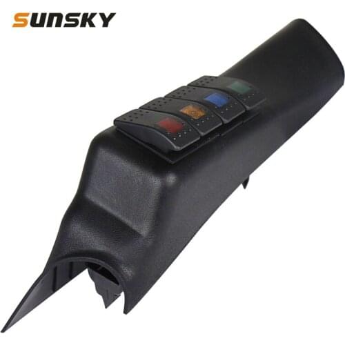 For Jeep Wrangler JK 2011-2016 A-pillar Switch Control Panel with Connection Line 12-24V Car Switches Replacement Parts