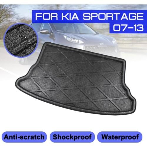 For KIA Sportage 2007 2008 2009 2010 2011 2012 2013 Car Floor Mat Carpet Rear Trunk Anti-mud Cover