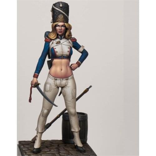 Resin Figure 70mm Scale Model Kit Royal Guard Duchess of Warsaw Assembling Model Resin Kit Colorless Self-Assembled Toy R341