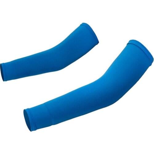 Unisex Compression Fit Hand Cooling Ribbing UV Protection Outdoor Arm Sleeves Cycling Equipment