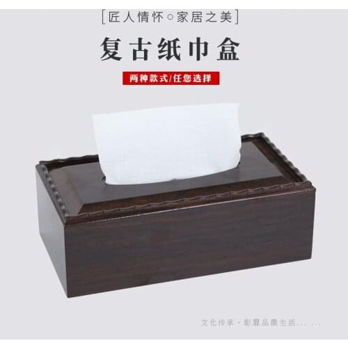 Creative Tissue Box Storage Container Wooden Removable Tissue Box Nice Rectangle Modern Servilletero Tissue Boxes BG50TB