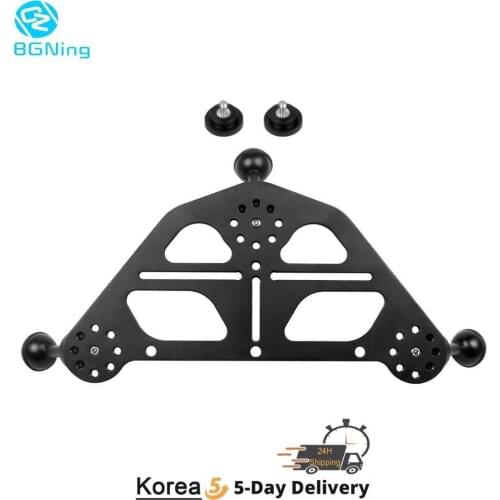 BGNing Triangular Gimbal Tray Rig Bracket Mount with 1/4inch Screw for Underwater Photography DSLR Camera Tripod Support