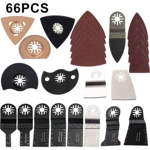 66Pcs Multifuction Tool Saw Set Blade BOSCH Dremel Makita E-cut Sandard Saw Blade Wholesale Laminates Oscillating Saw Blades