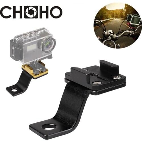 Motorcycle Aluminum bracket Mount rearview mirror Supporter Ride for Gopro Hero 9 8 7 5 6 4 SJCAM Xiaomi Yi 4K Lite Accessories
