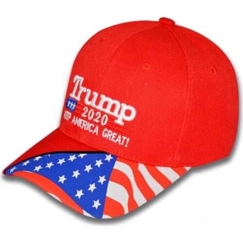 New 2020 President Donald Trump Hat Make America great USA Flag Baseball Cap Men Women Snapback Hats Embroidery Casual sunshade
