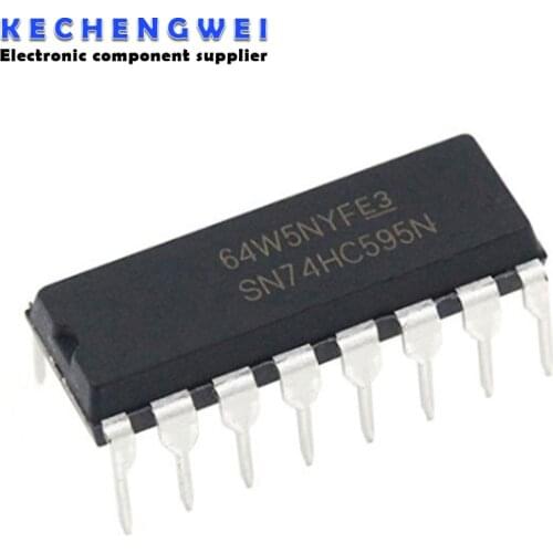 10PCS 74HC595 DIP 74HC595N DIP16 SN74HC595N DIP-16 new and original IC Chipset