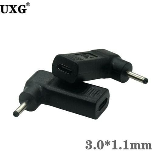 USB-C Female Plug Converter Dc Jack Power Adapter Charger 3.0 X 1.1mm Male Connector for Acer Spin 3 SP315-51 Spin 5 SP513-51 SF