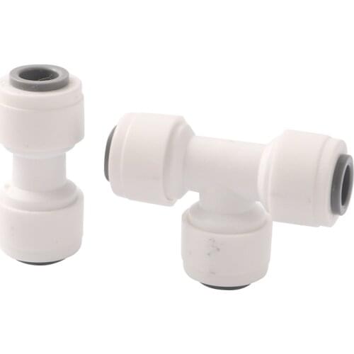 1/4” Slip Lock Quick Access Garden Water Connector Tee Elbow Straight Optional PE pipe joint Irrigation Purifier system Coupling