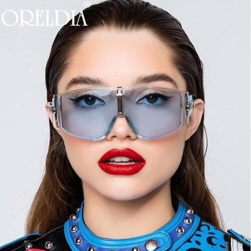 Oversized Punk Sunglasses 2021 Women Men UV Protection Goggles Sunglasses Fashion Lady Travel Outdoor Colorful Sunglasses UV400