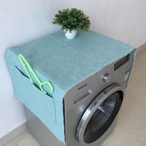 Modern Simple Dual-purpose Washing Machine Dust Cover Refrigerator Storage Bags Pouch Automatic Roller Washer Proof Dust Cover