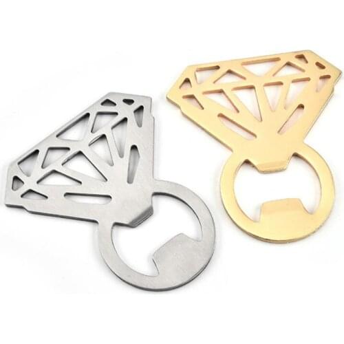 Unique Diamond Shaped Beer Bottle Opener Creative Gift for Wedding Birthday Wine Opener for Beer Wine Beverage LX8104