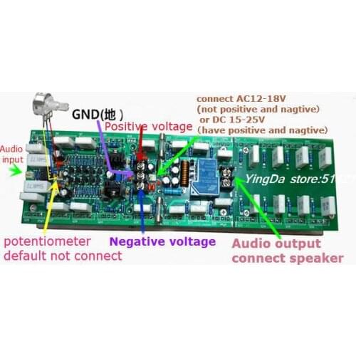 High power assembled HIFI 1000W TTC5200/TTA1943 mono amplifier board in heatsink