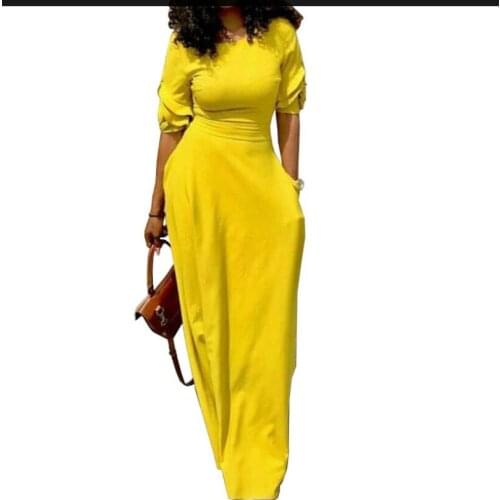 YINGAICONG Long Sleeve Summer Dresses