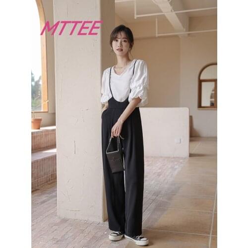 Summer Elegant Women Jumpsuits Sleeveless Loose Wide Leg Palysuits Office Lady One Piece Romper Women Overalls Jumpsuit Femme