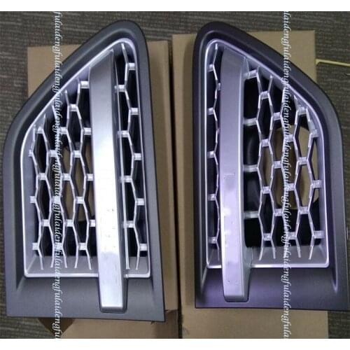 2pcs For Range Rover Sport L320 2010-2013 Silver Car Side Fender Vent Grille Air Intake Car Styling Accessories