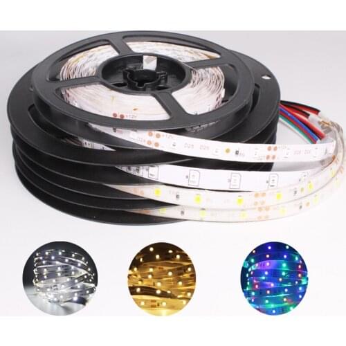 5M 300Leds Non-waterproof RGB Led Strip light 3528 DC 12v Ribbon Tape Lamp Home Decoration lamp led strip
