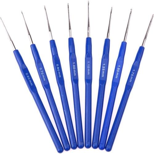 8pcs Small Crochet Hooks Needles Stitches Knitting Craft Case Handicraft Crochet Set DIY Sewing Accessories