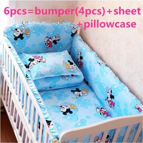 Promotion! 6/7PCS Cartoon baby quilt 100% Cotton bedroom decor baby bedding set ,120*60/120*70cm