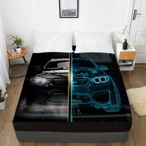 Car Elastic fitted sheet bed sheet With An Elastic Band 150x200/180/200/160x200 Mattress Cover Bed cover 1pc modern