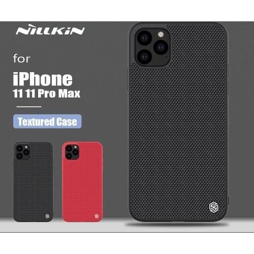 Nillkin for iPhone 11 11 Pro Max Case 3D Textured PC Back Cover Ultra-Thin Soft Edge Protective Phone Case for iPhone 11 Pro Max