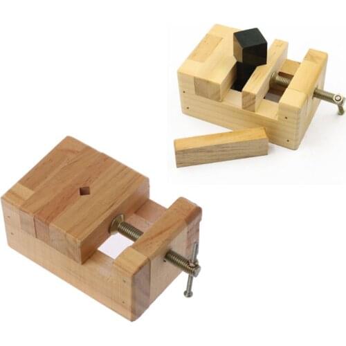 Wood Flat Vise Mini Clamp-on Bench Vise Flat Tongs Woodworking Carving Engraving E56C