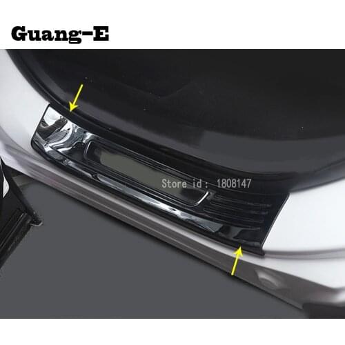 For Honda CRV CR-V 2017 2018 2019 2020 Car Stainless Steel/ABS Chrome Pedal Door Sill Scuff Plate Frame External Cover Threshold