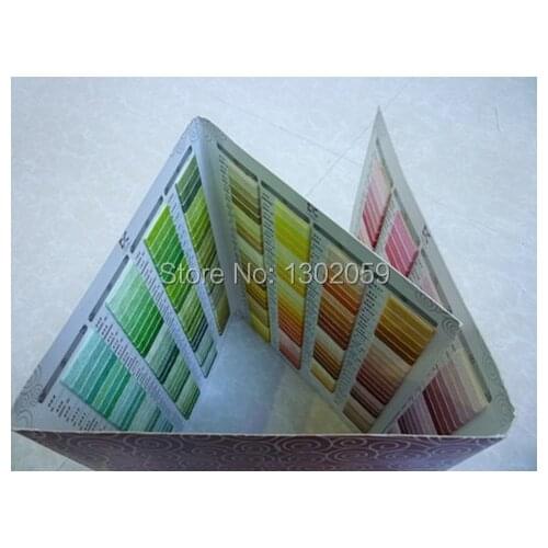 Factory Embroidery Cross Stitch Floss Thread Similar DMC 447 Color Map Book Fast Shipping Tool Accessory