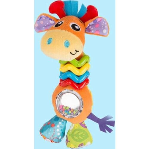 0 12 Months Mobile on the bed Giraffe Toys Rattles Educational Baby Toys For Babies Infant Newborn Kids Animals Cute Baby Rattle