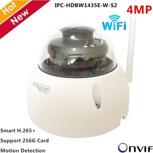 Dahua English version 4MP Ip Camera Wifi Camera H.265+ Motion Detection Smart Illumination Day/Night Support 256G SD card