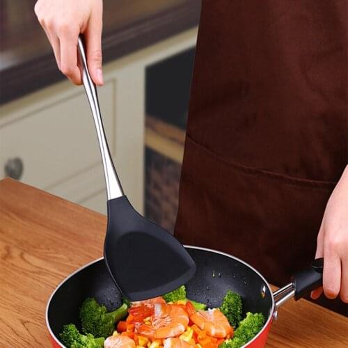 Cooking Utensils ilicone Turner Kitchen Cooking Tools Spatula Fried Shovel Egg Fish Frying Pan Turners Scoop